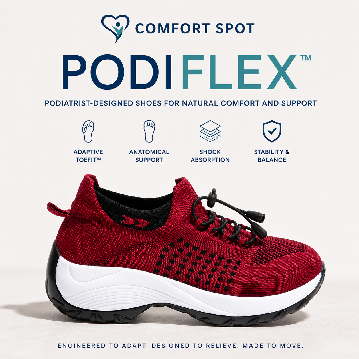 Adaptive Orthopedic Comfort Shoes